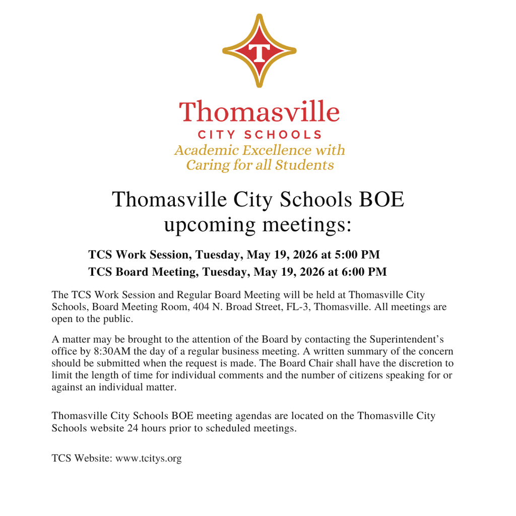 TCS Work Session  and Board Meeting May 19th 5pm & 6pm