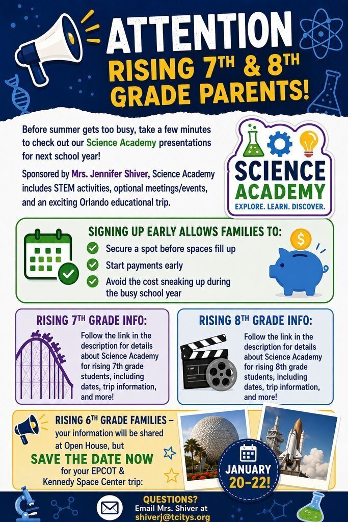 SA Science Academy 7th & 8th graders