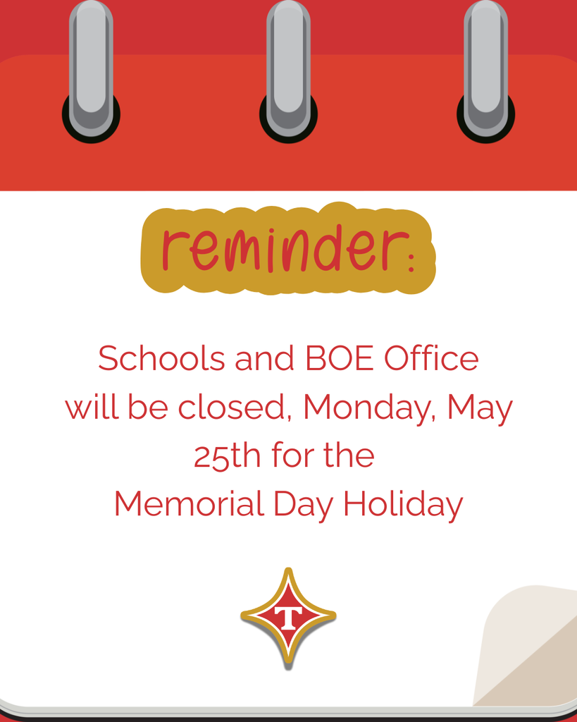 TCS Memorial Day Reminder