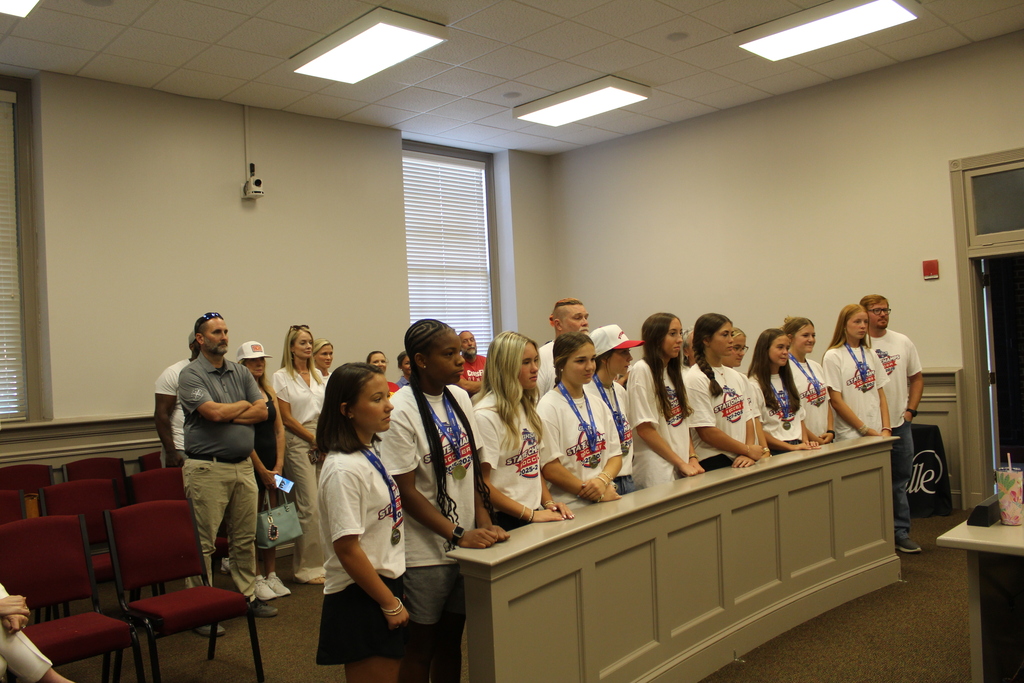 THS State Champs Girls and Boys Soccer and Track and Field at City of Thomasville Council Meeting 1