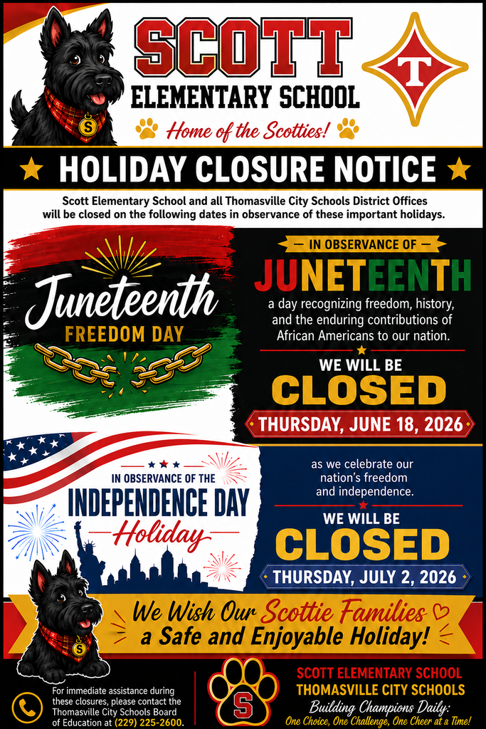 SES Summer Holiday Closures