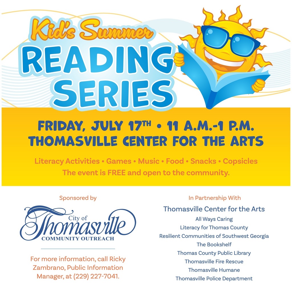 City of Thomasville Summer Reading Friday July 17th