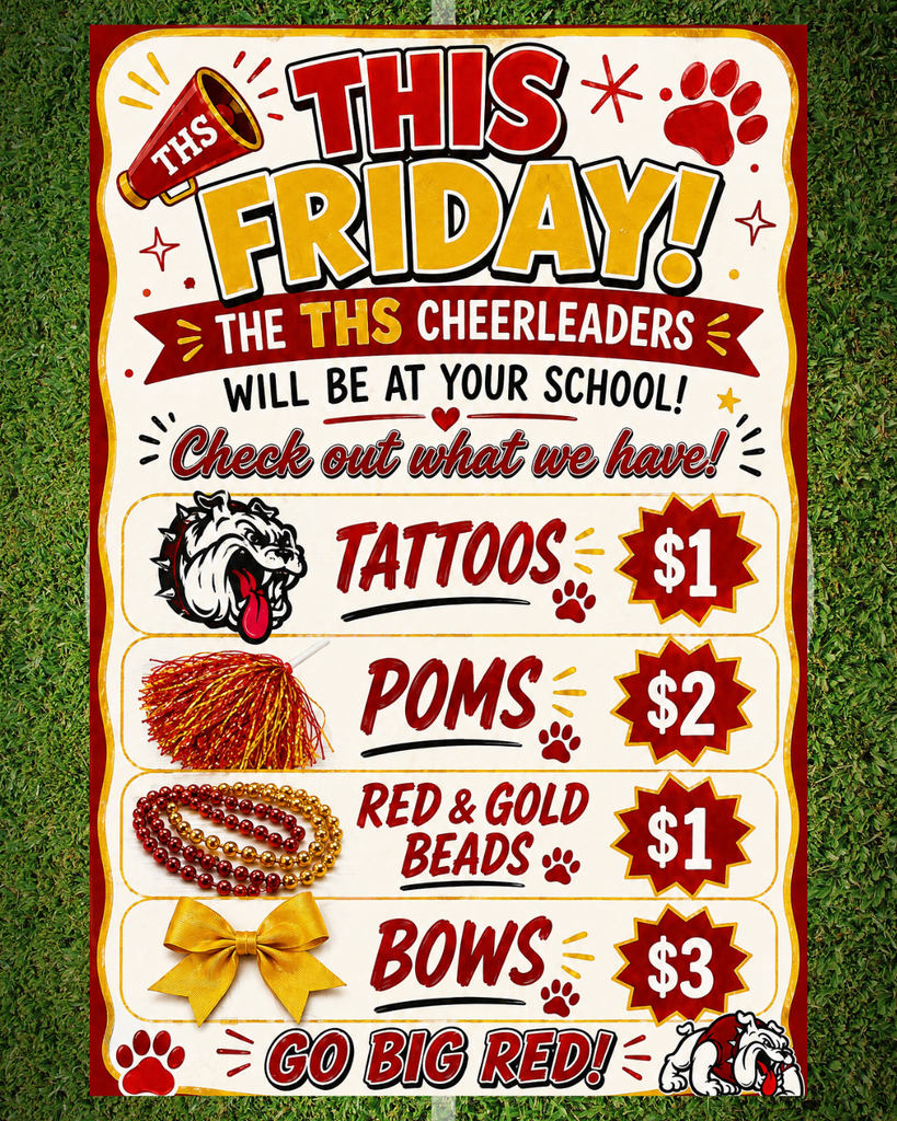 THS Cheerleaders Tattoo Sales