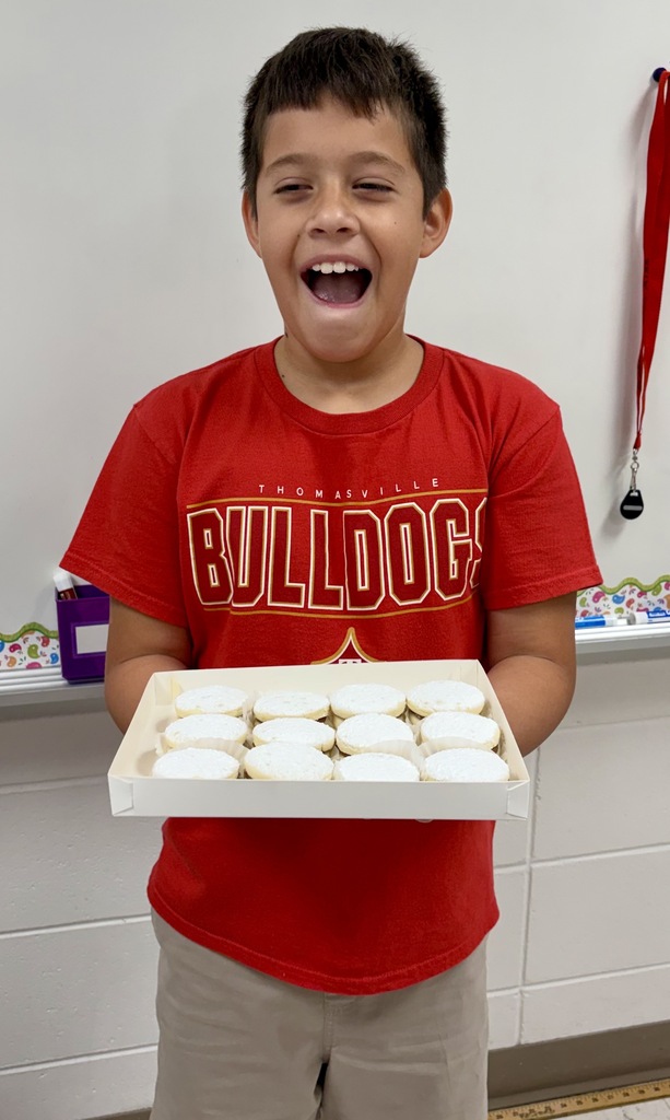 Mrs. Pipkin's class enjoying a homemade Spanish treat.