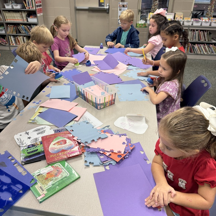 Papel Picado in the Library