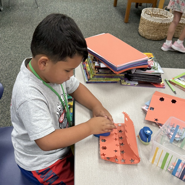 Papel Picado in the Library