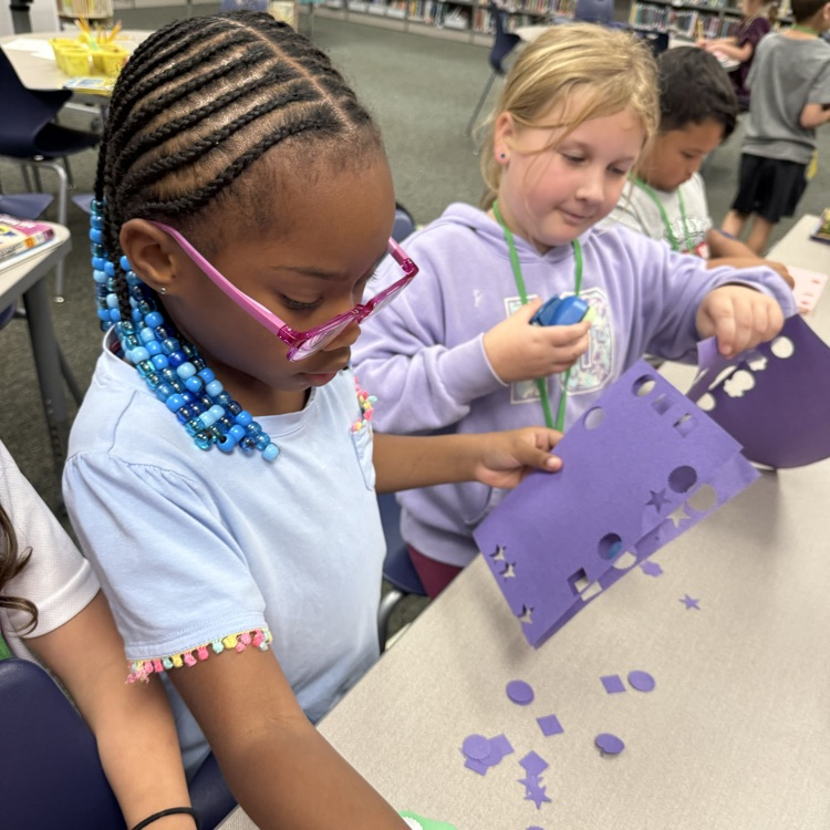 Papel Picado in the Library