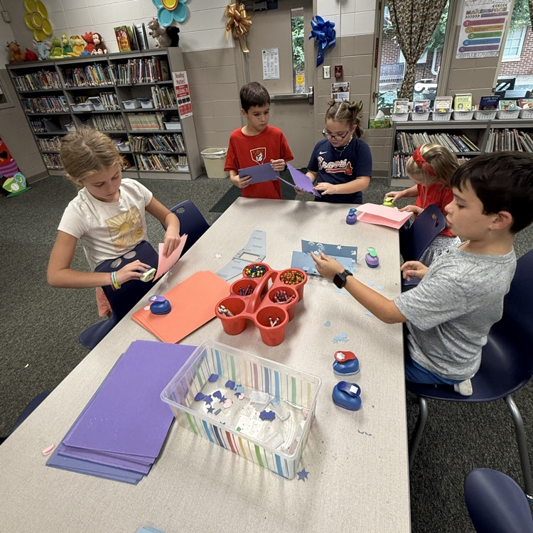 Papel Picado in the Library