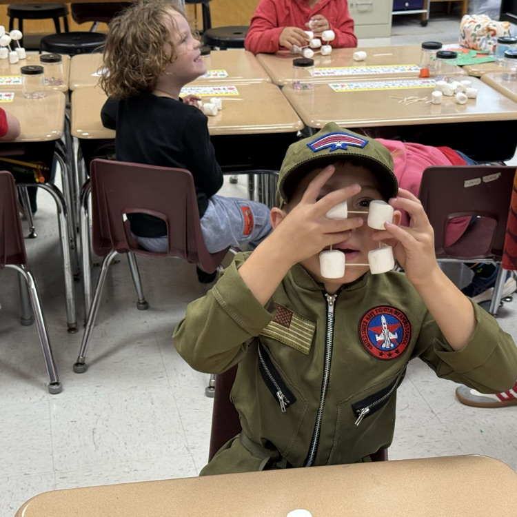 3D shapes with Ms. Weed's class.