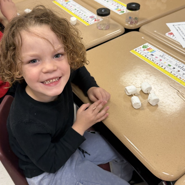 3D shapes with Ms. Weed's class.