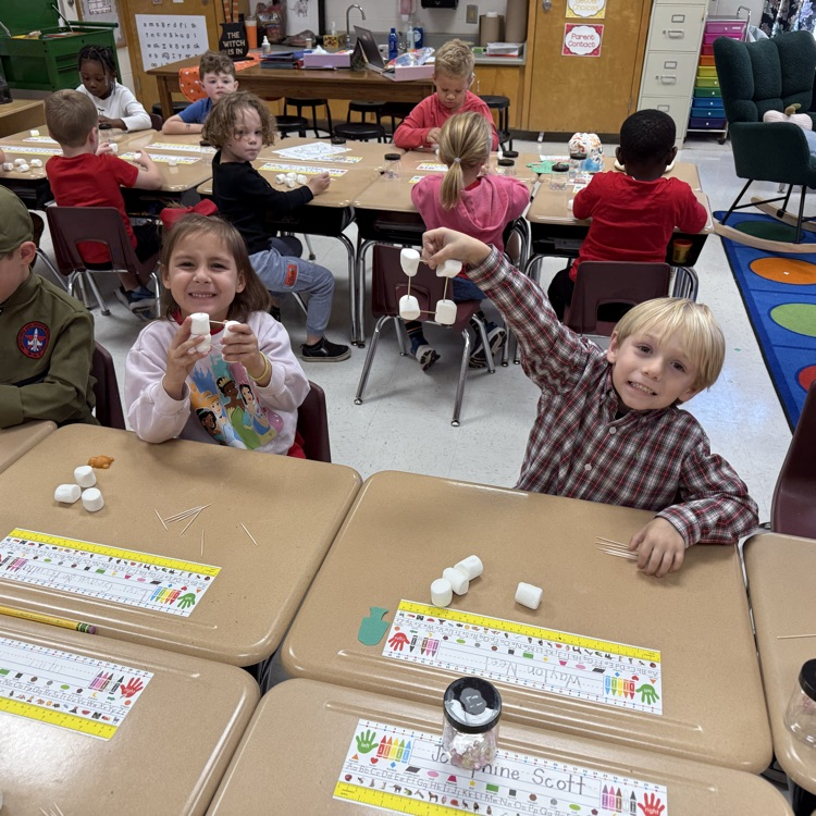 3D shapes with Ms. Weed's class.