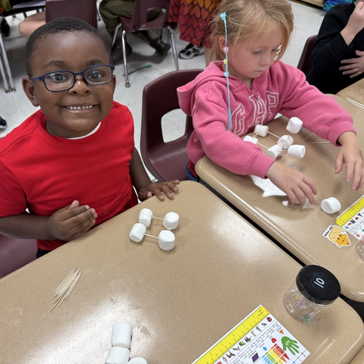 3D shapes with Ms. Weed's class.