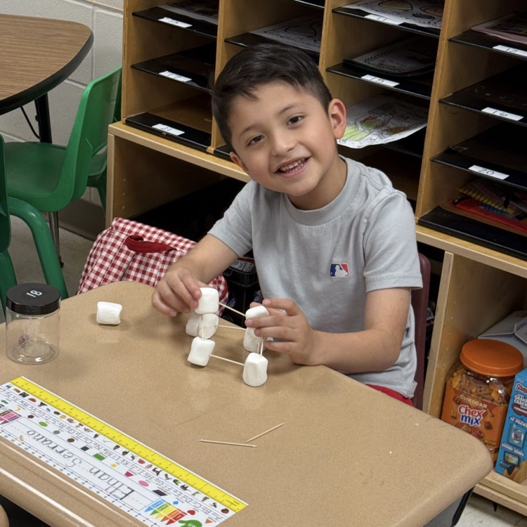 3D shapes with Ms. Weed's class.