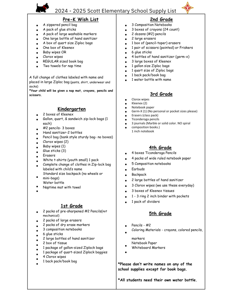 '24-'25 SES Supply List 1