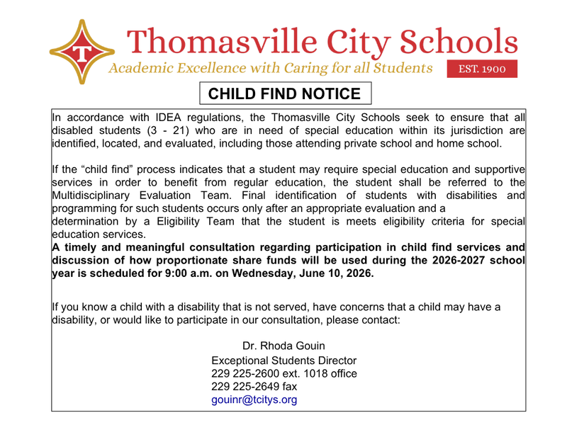 TCS Child Find