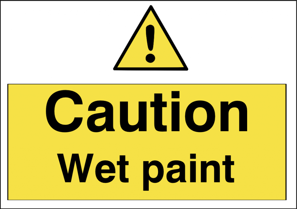 wet paint