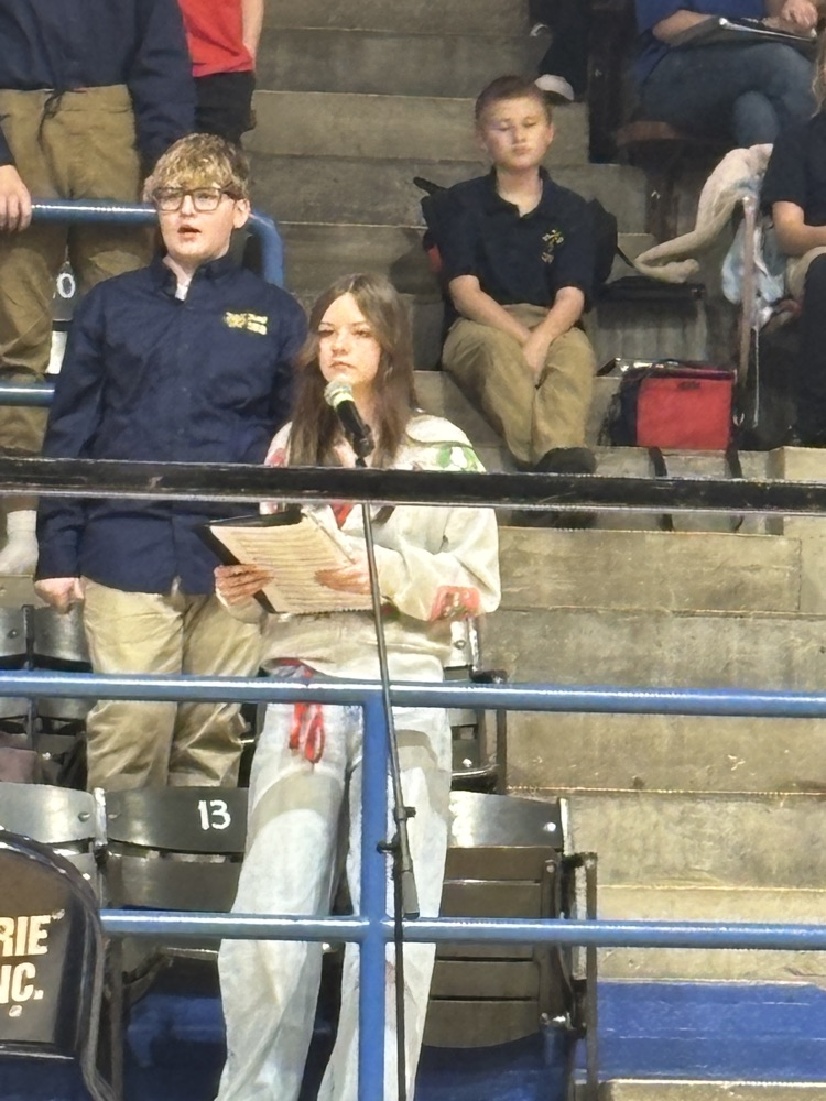 Ava practicing her solo