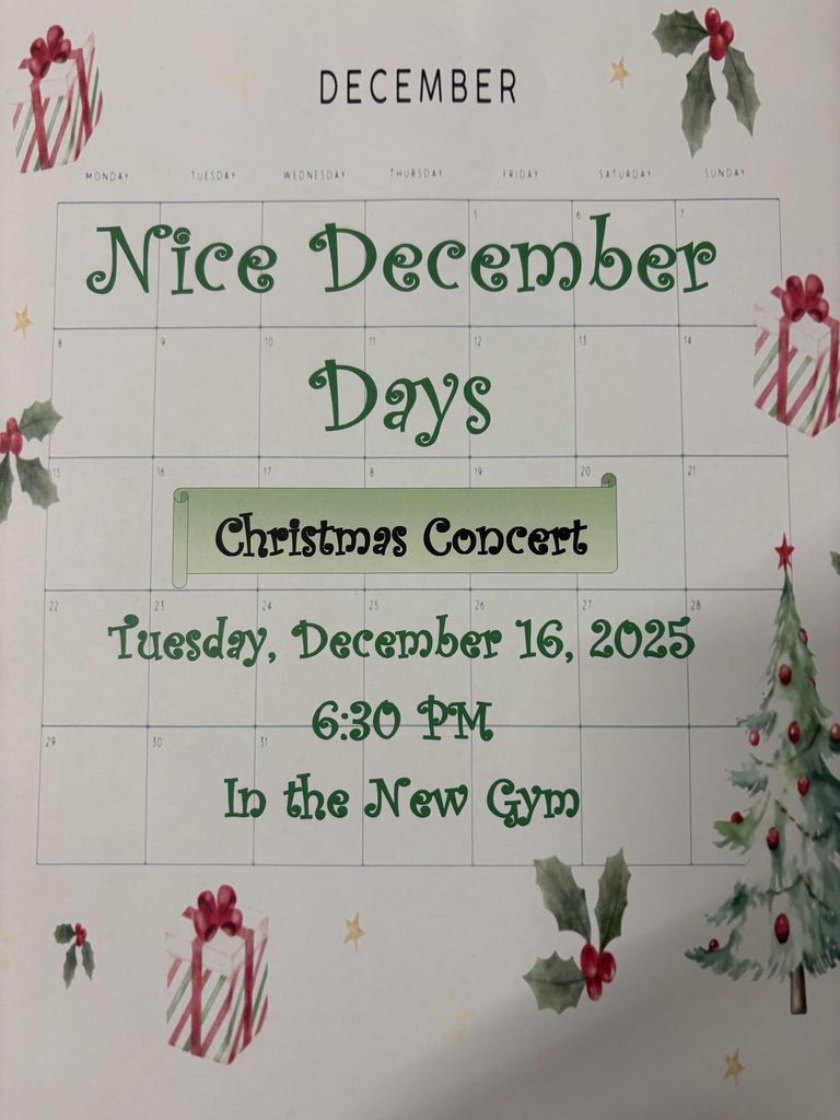 Upcoming Christmas Concert Flyer