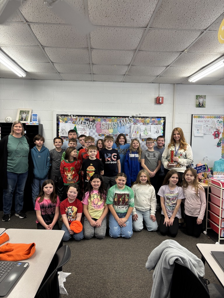 4th grade won Best Etiquette Award and a pizza party 