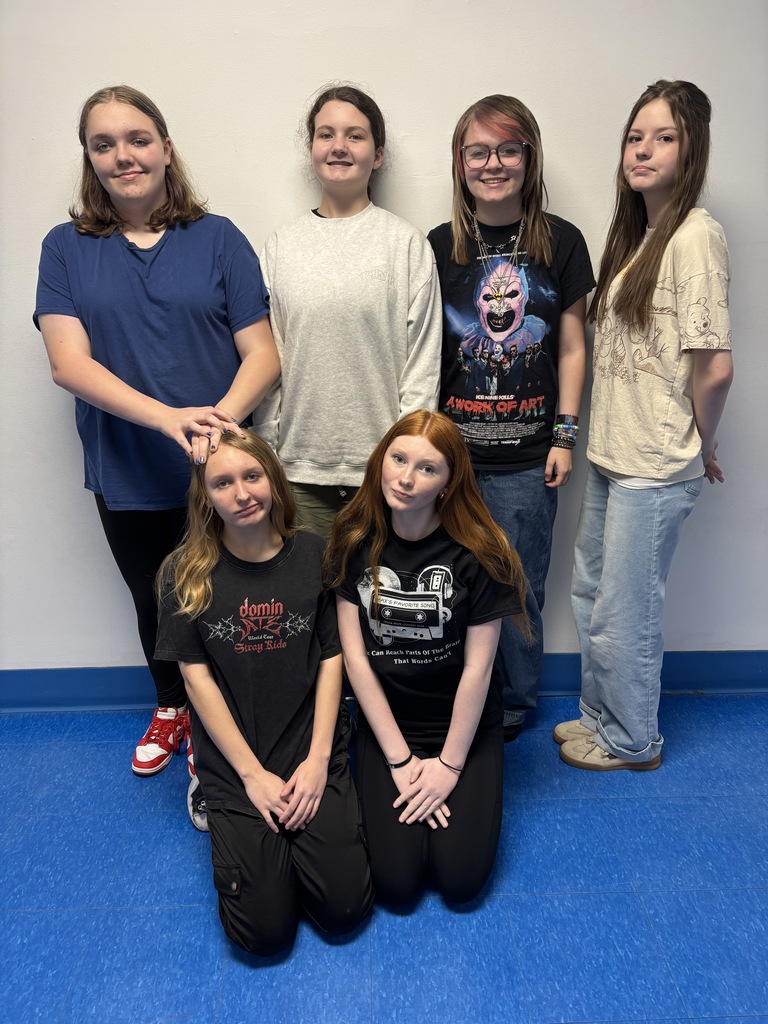 7th Grade - Myette McCleren on Drums, Elly Broy on Saxophone, Whitley Browning on Drum Set, Ava Robinson as Vocal Solo, Alex Thompson on Snare Drum, and Kylah Killion as Vocal Solo