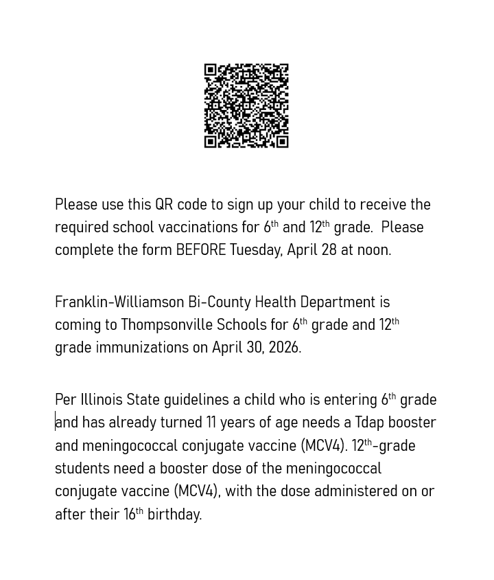 vaccine clinic flyer