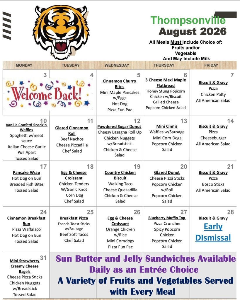 August Menu