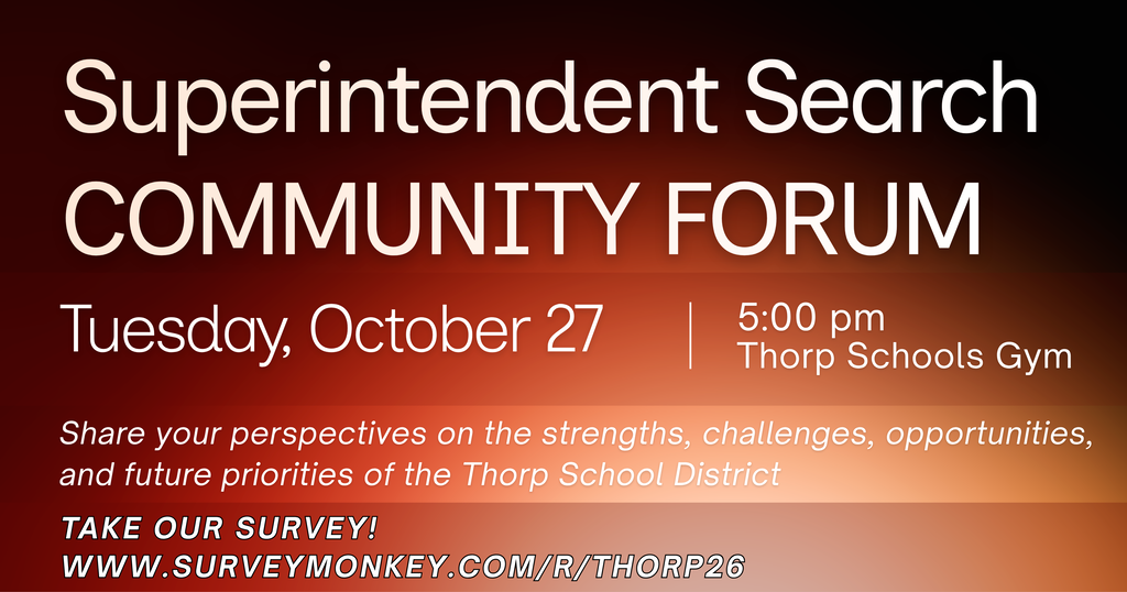 Community Forum Tuesday 10/27 at 5 pm