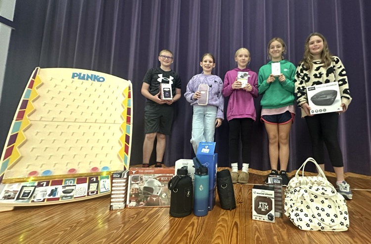 TMS 2nd Six Weeks PLINKO winners!!