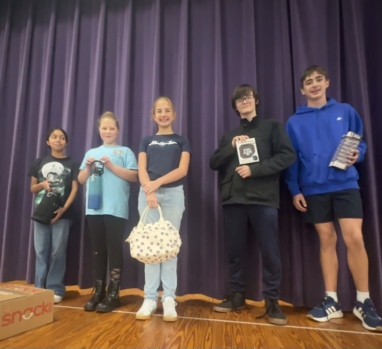 TMS 2nd Six Weeks PLINKO winners!!