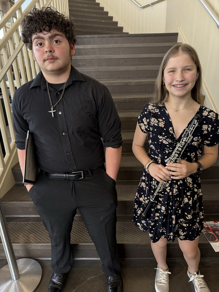 Drake and Adilene perform with the ATSSB Region 18/26 MS Concert and Symphonic Bands this evening! 