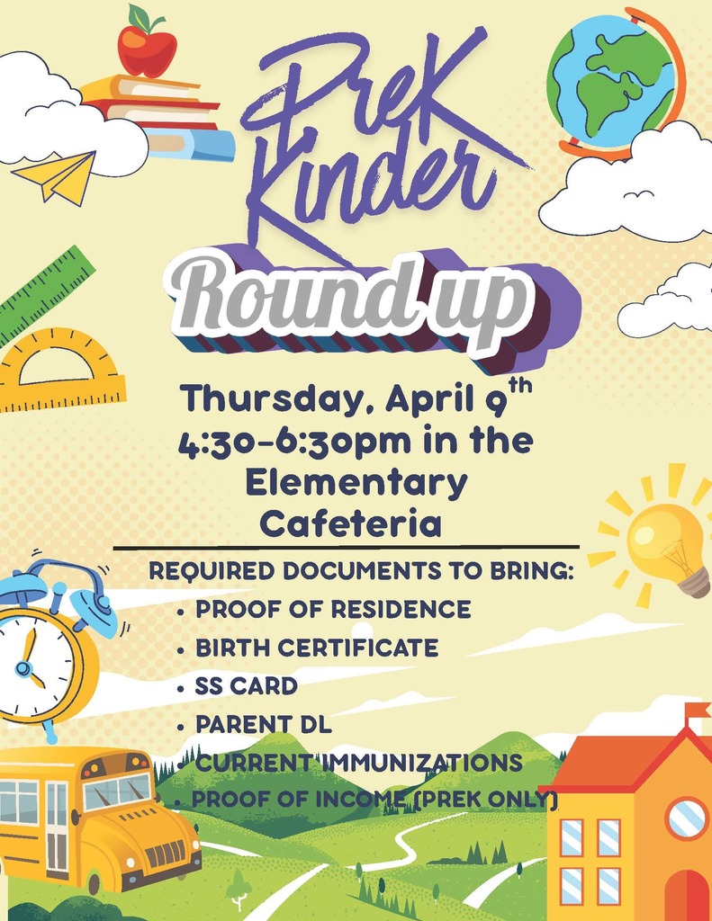 PreK-Kindergarten Round-Up - April 9