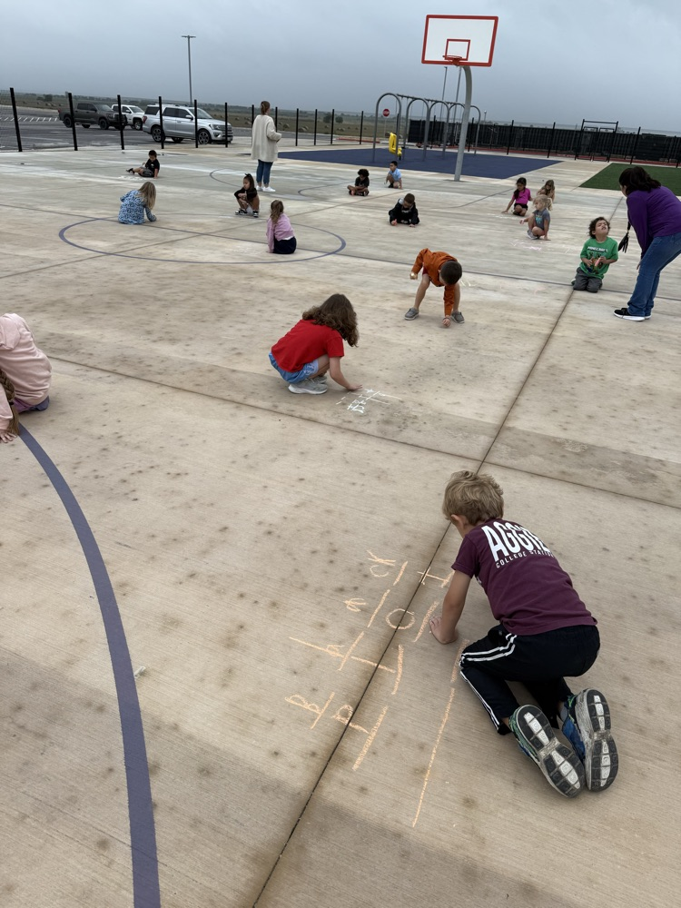 Kinder chalk day for ABC countdown! 
