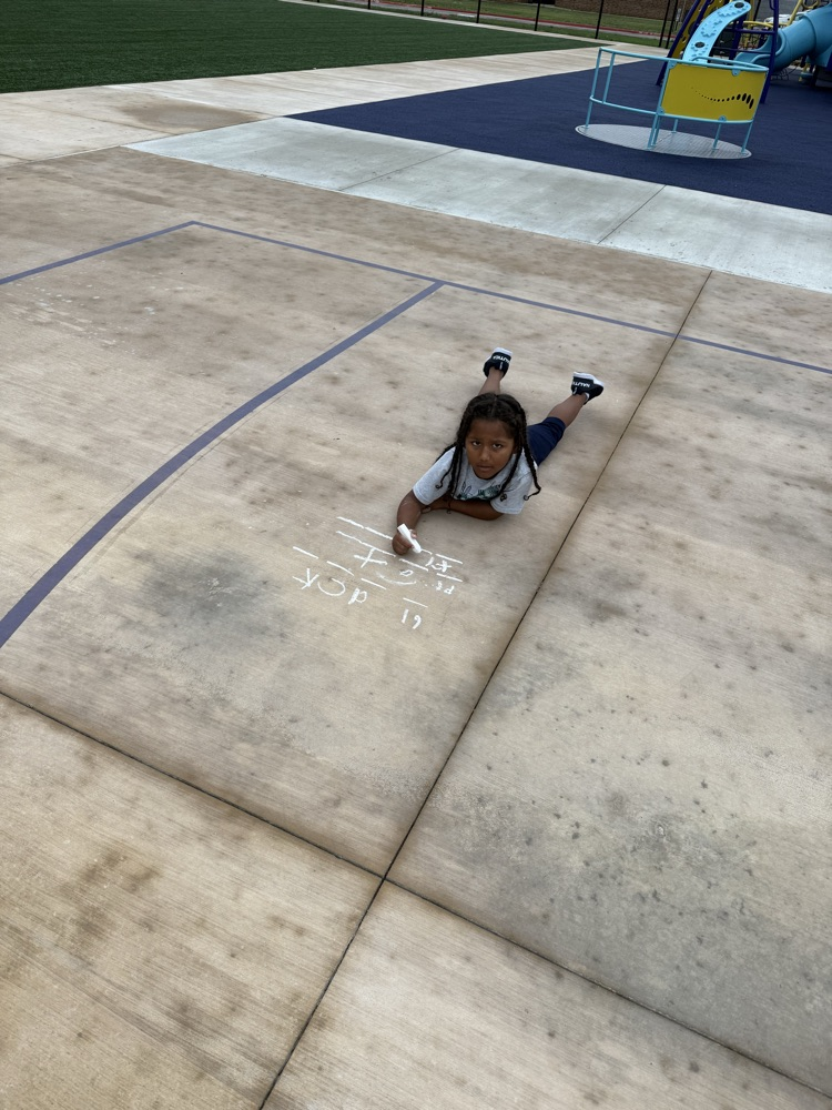 Kinder chalk day for ABC countdown! 