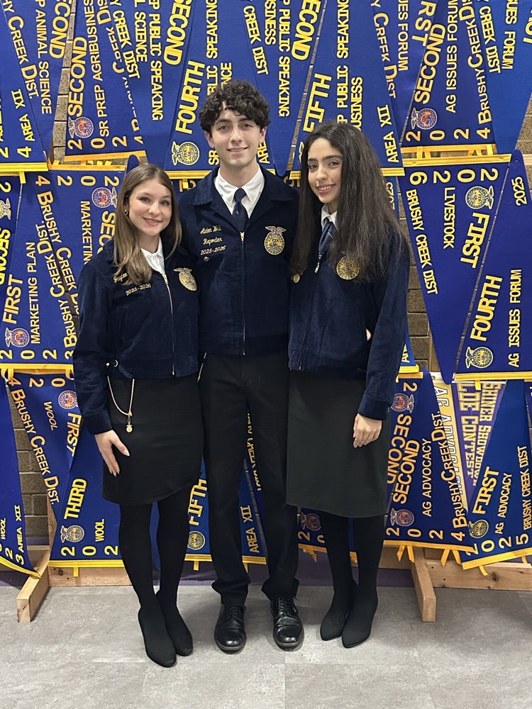 .Graduating seniors Jaycee, Aiden,Addison