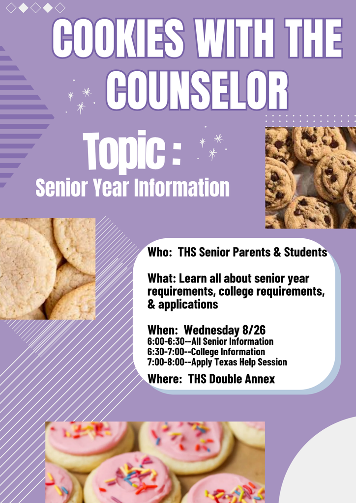 Senior Year Parent Meeting 8/26 6:00