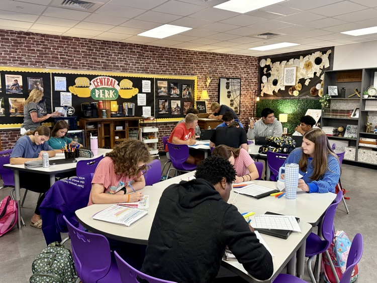 Business English students are learning the importance of time management.