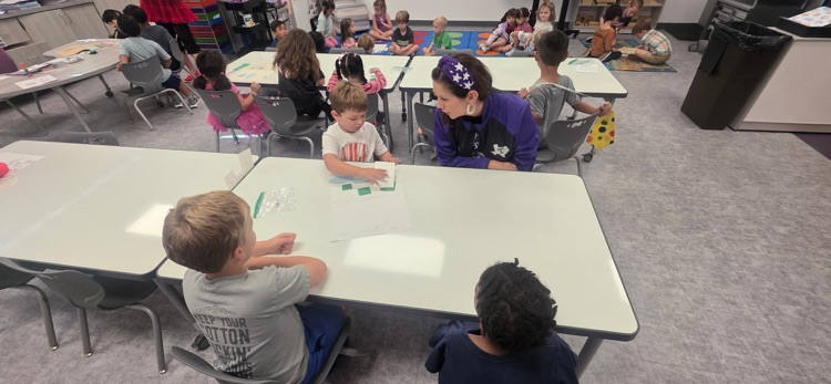 PreK and K students