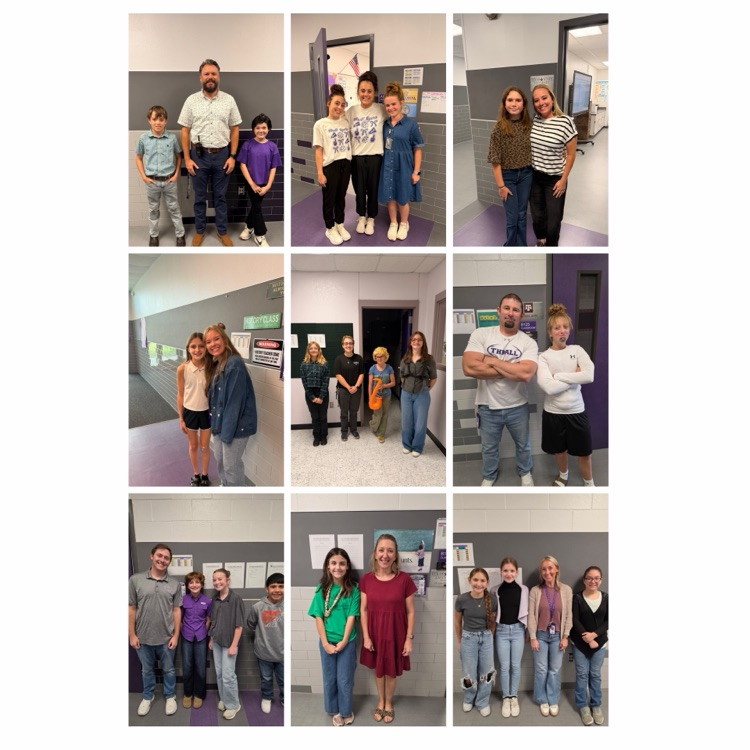 Homecoming:Teacher Takeover! 💜🤍 Our TMS Tigers are showing appreciation for their favorite educators by dressing like them! We love seeing our Tiger family come together to celebrate Homecoming week! 🐯