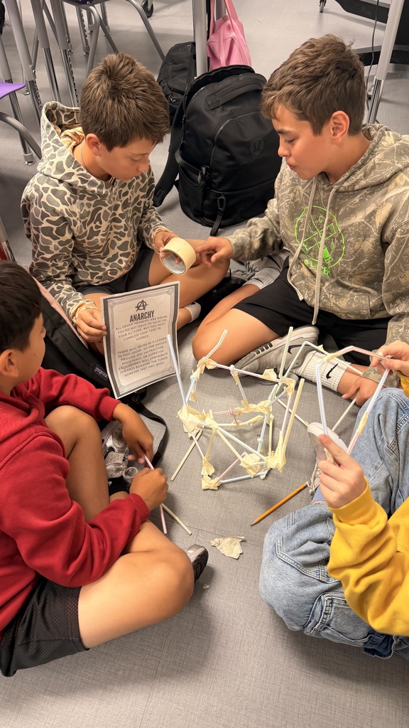 Our 6th grade Social Studies students put their knowledge of different types of government to the test by building structures using only straws and tape! Each group was assigned a different system of government, and the rules of their government determined how they could work together. It was a fun way for students to experience firsthand how different systems of government can affect decision-making, leadership, cooperation, and power.