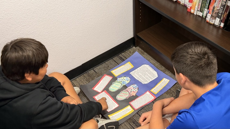 These TMS students stepped into the "crocs" of their characters as they presented their Characterization Projects in Mrs. Z's ELARj class today! 