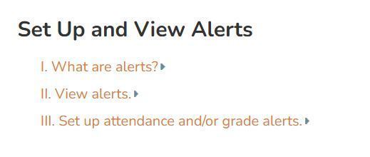 view alerts