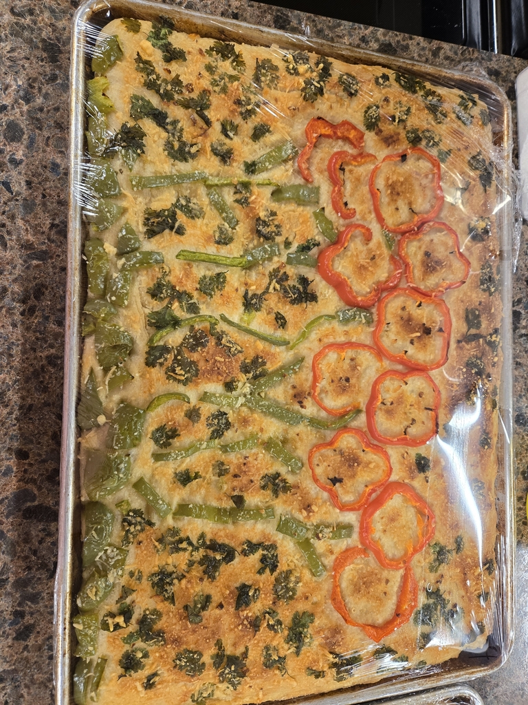 fresh holiday focaccia bread