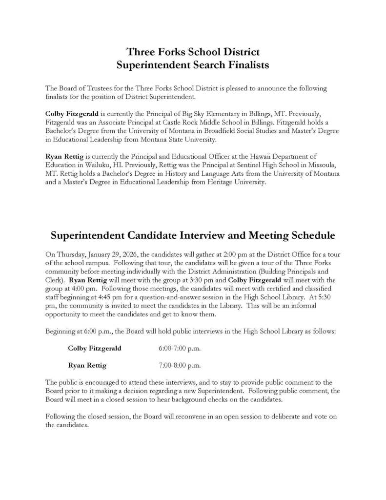 Superintendent Finalists