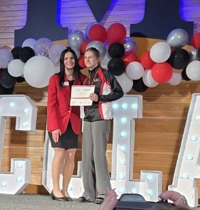 Louis accepting our Gold STAR Chapter Award at the FCCLA State Leadership Conference