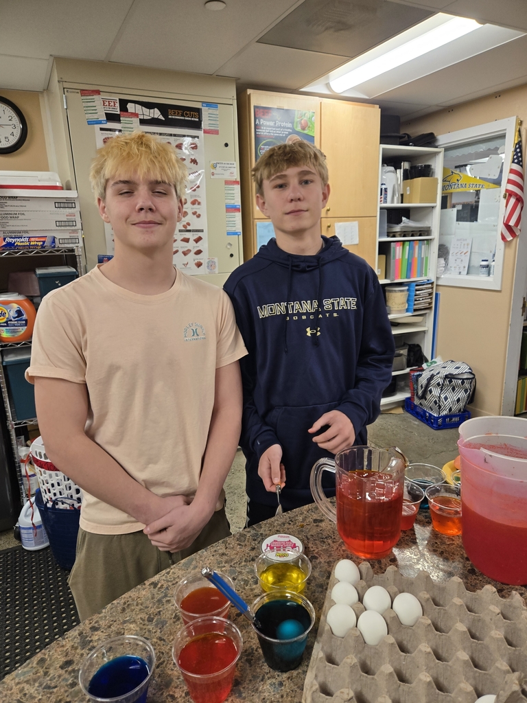 Even big kids like to dye Easter eggs.