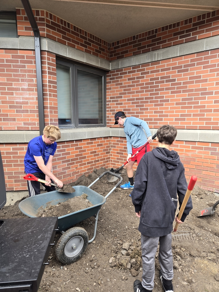 a little landscaping in the patio courtyard.