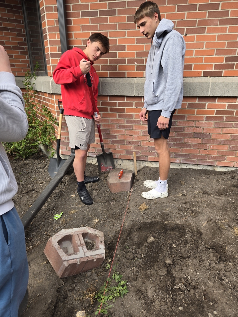 installing a retaining wall to hold our raspberries