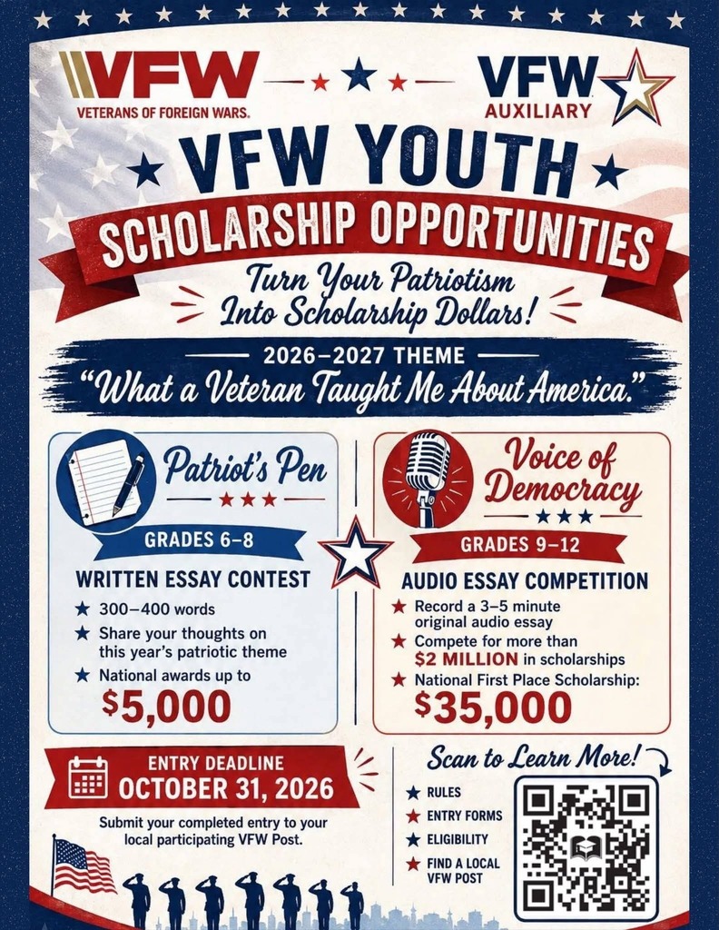 VFW Youth Scholarship Flyer