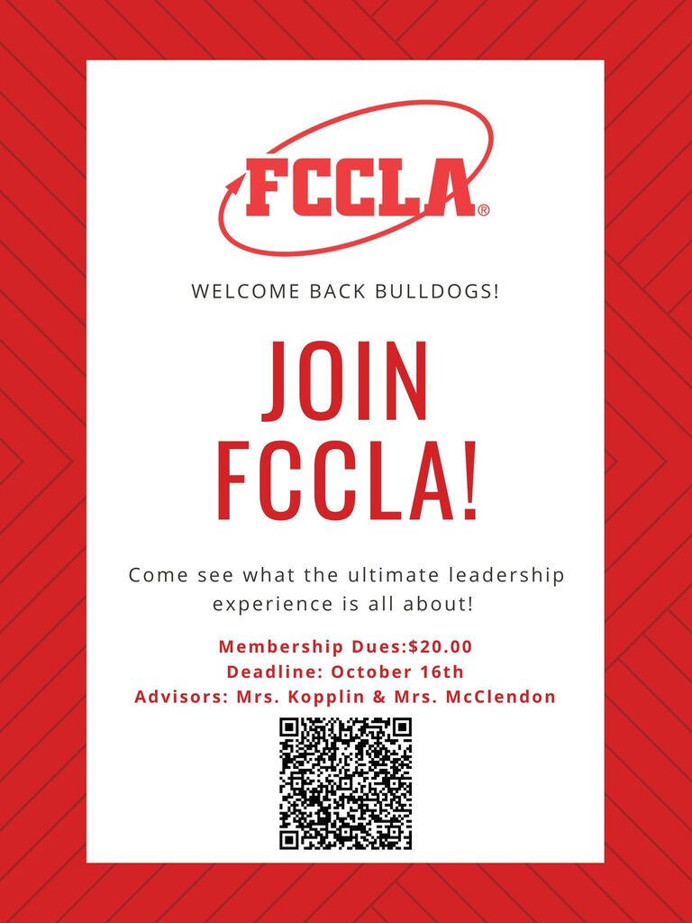 New membership flyer with QR code to pay membership dues.