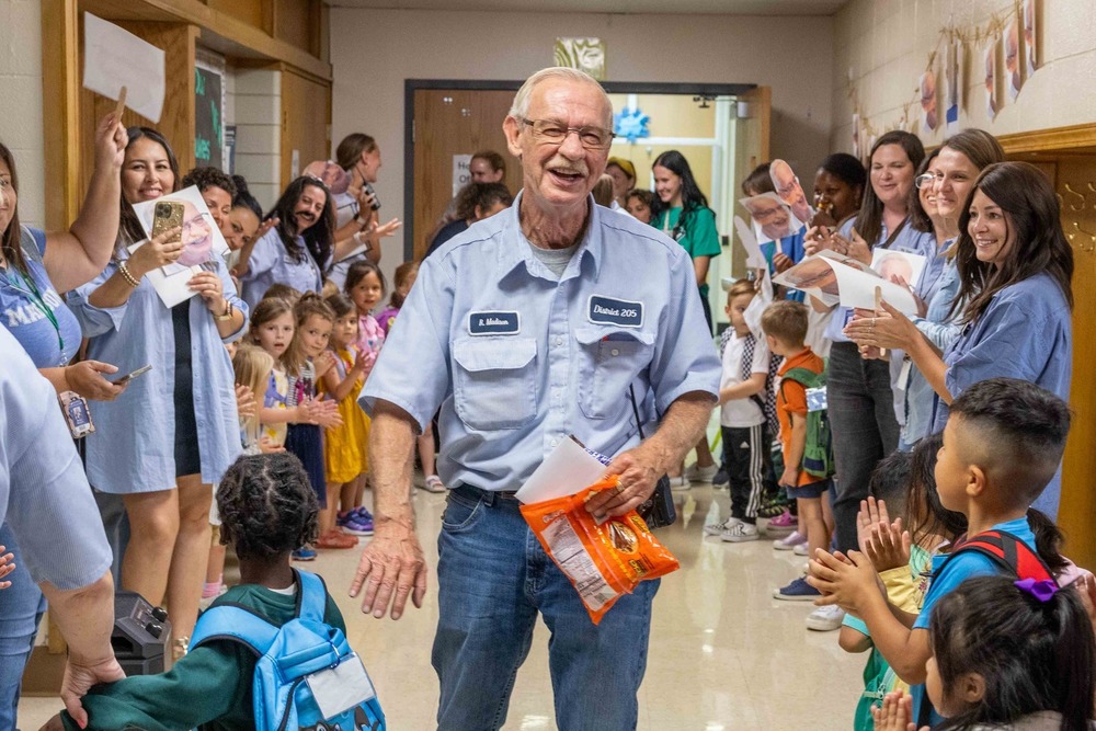 Congratulations to Custodian Ron who retired this month after 17 years of service